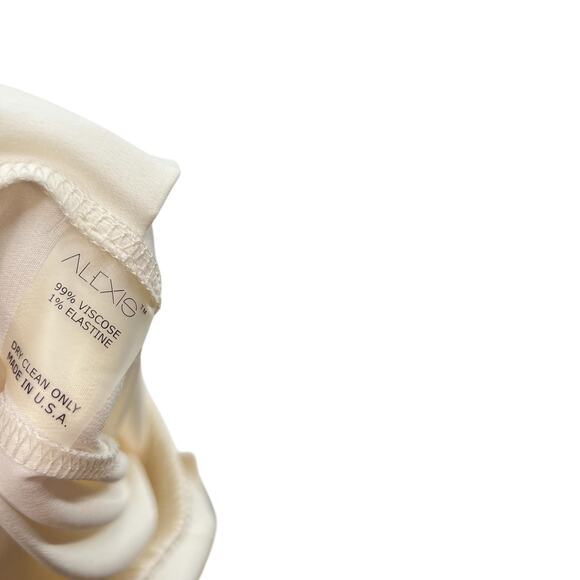 Alexis Blaze Track Pants Pull-On Viscose Stretch Ivory White Size XS - Picture 9 of 9